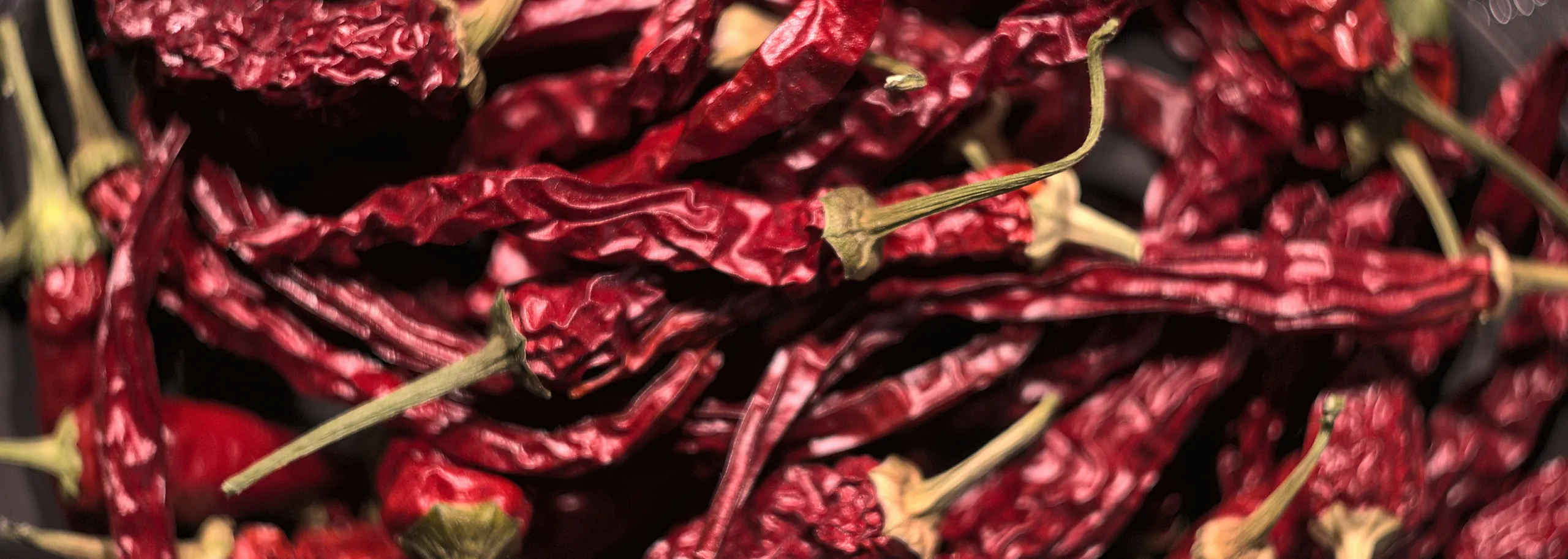 Dried red chiles, the base of the sauces made at Julia&rsquo;s Mexican Restaurant
